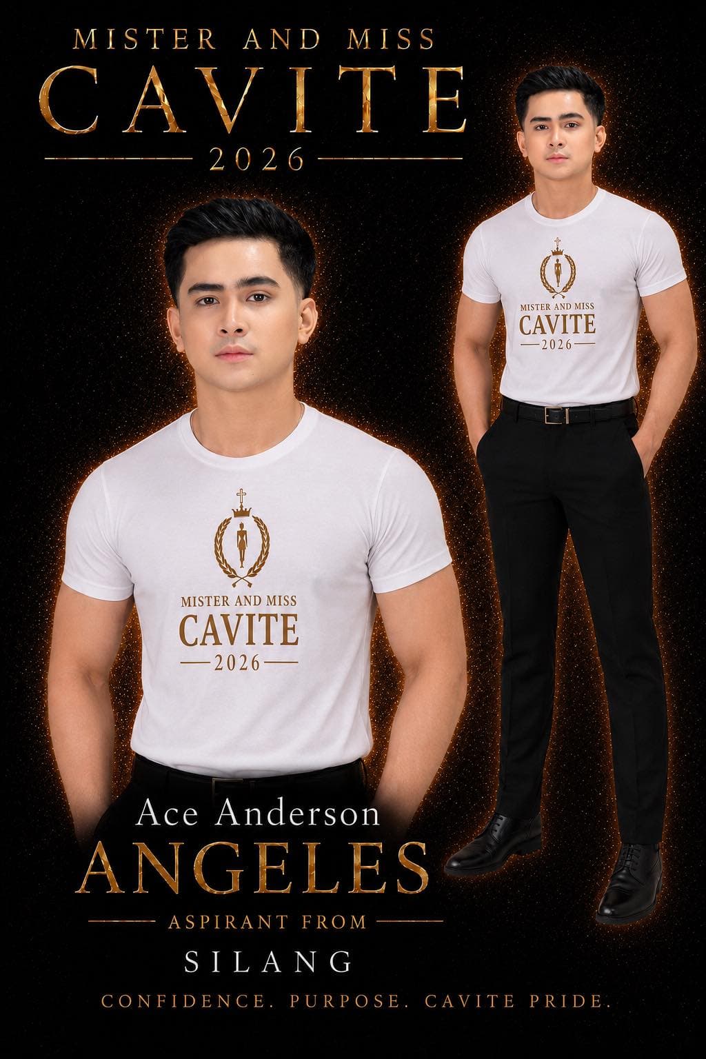 Portrait of Ace Anderson Angeles, Mister Cavite candidate from Silang