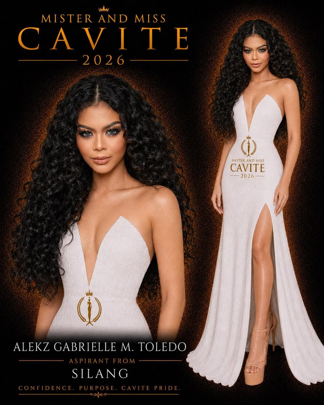 Portrait of Alekz Gabrielle M. Toledo, Miss Cavite candidate from Silang