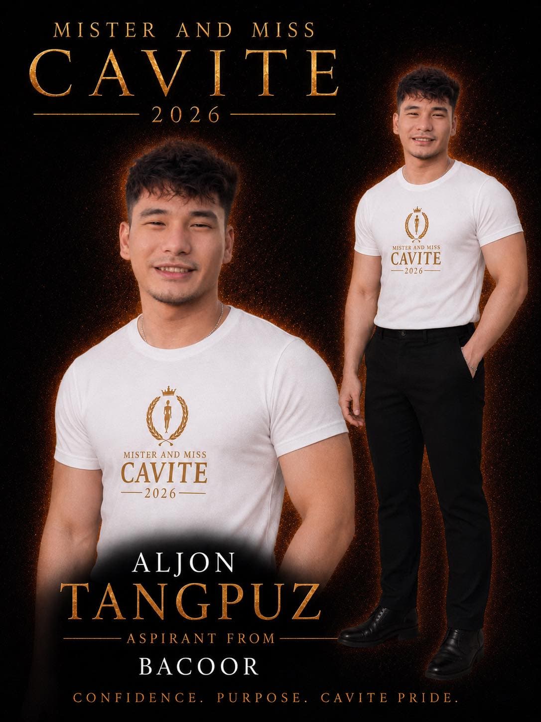 Portrait of Aljon Tangpuz, Mister Cavite candidate from Bacoor