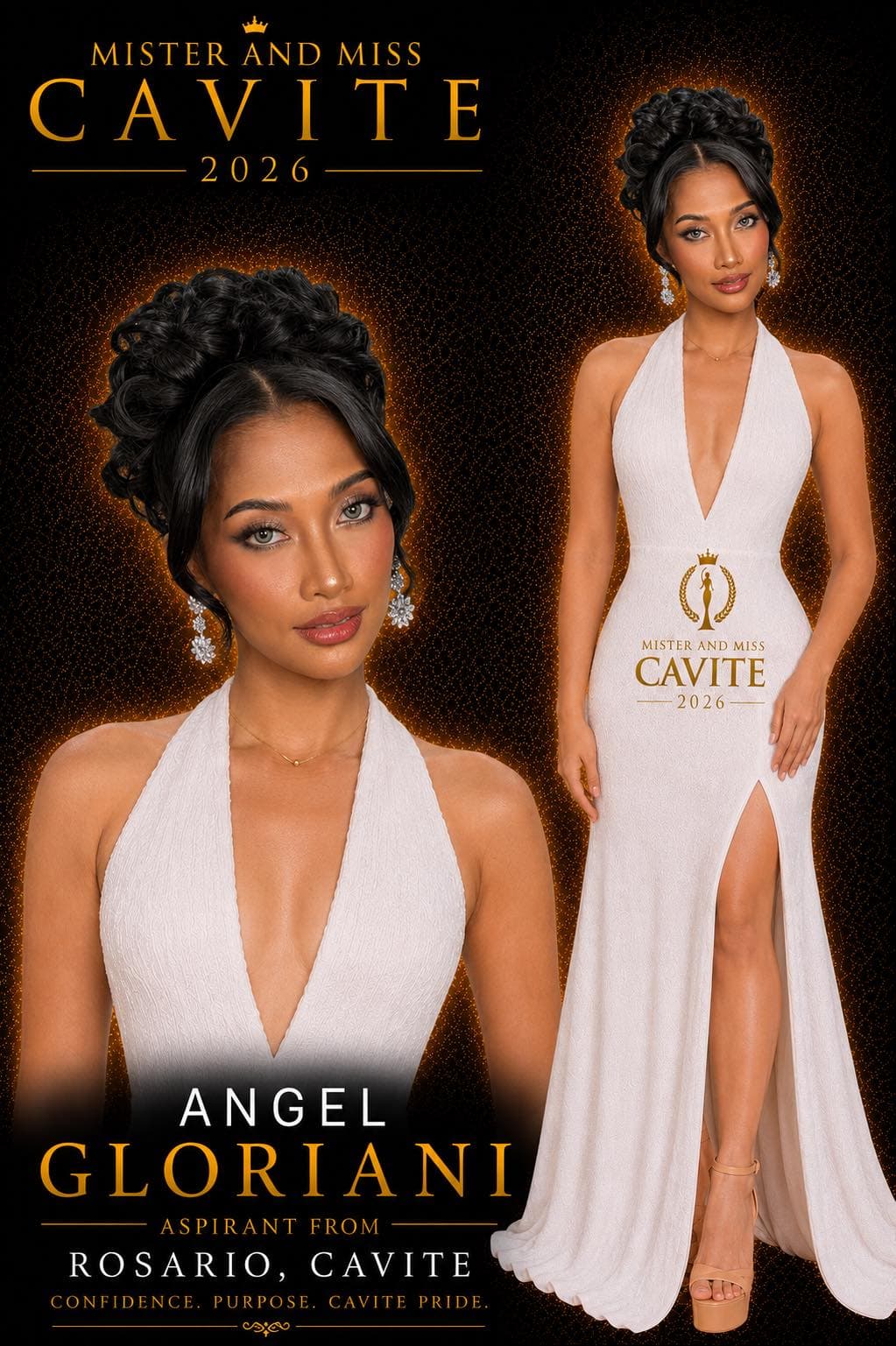 Portrait of Angel Gloriani, Miss Cavite candidate from Rosario