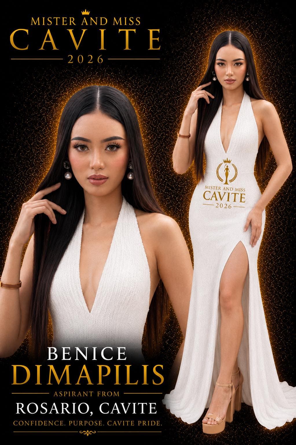 Portrait of Benice Dimapilis, Miss Cavite candidate from Rosario