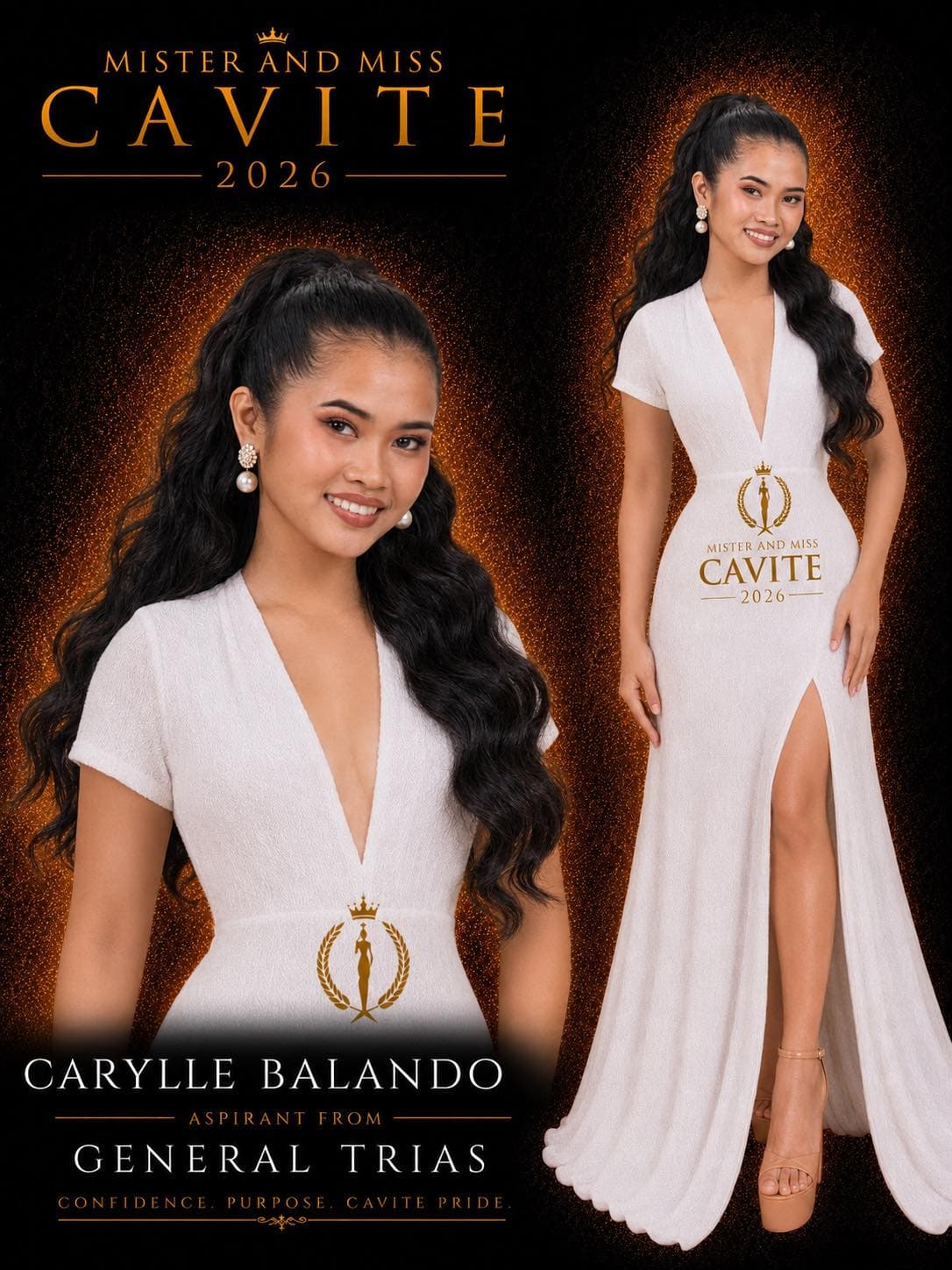 Portrait of Carylle Balando, Miss Cavite candidate from General Trias