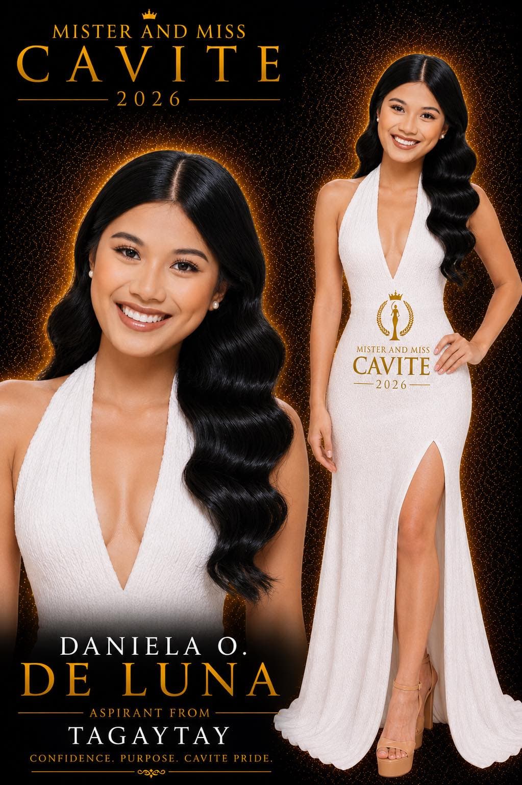 Portrait of Daniela O. De Luna, Miss Cavite candidate from Tagaytay City