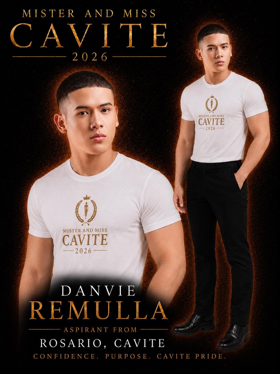 Portrait of Danvie Remulla, Mister Cavite candidate from Rosario