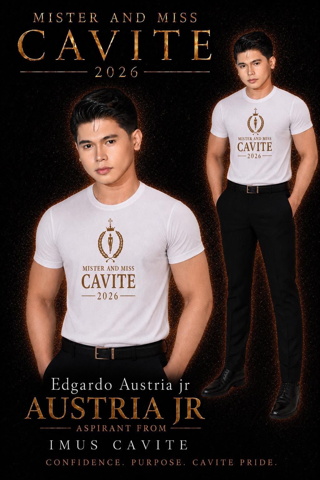 Portrait of Edgardo Austria Jr., Mister Cavite candidate from Imus