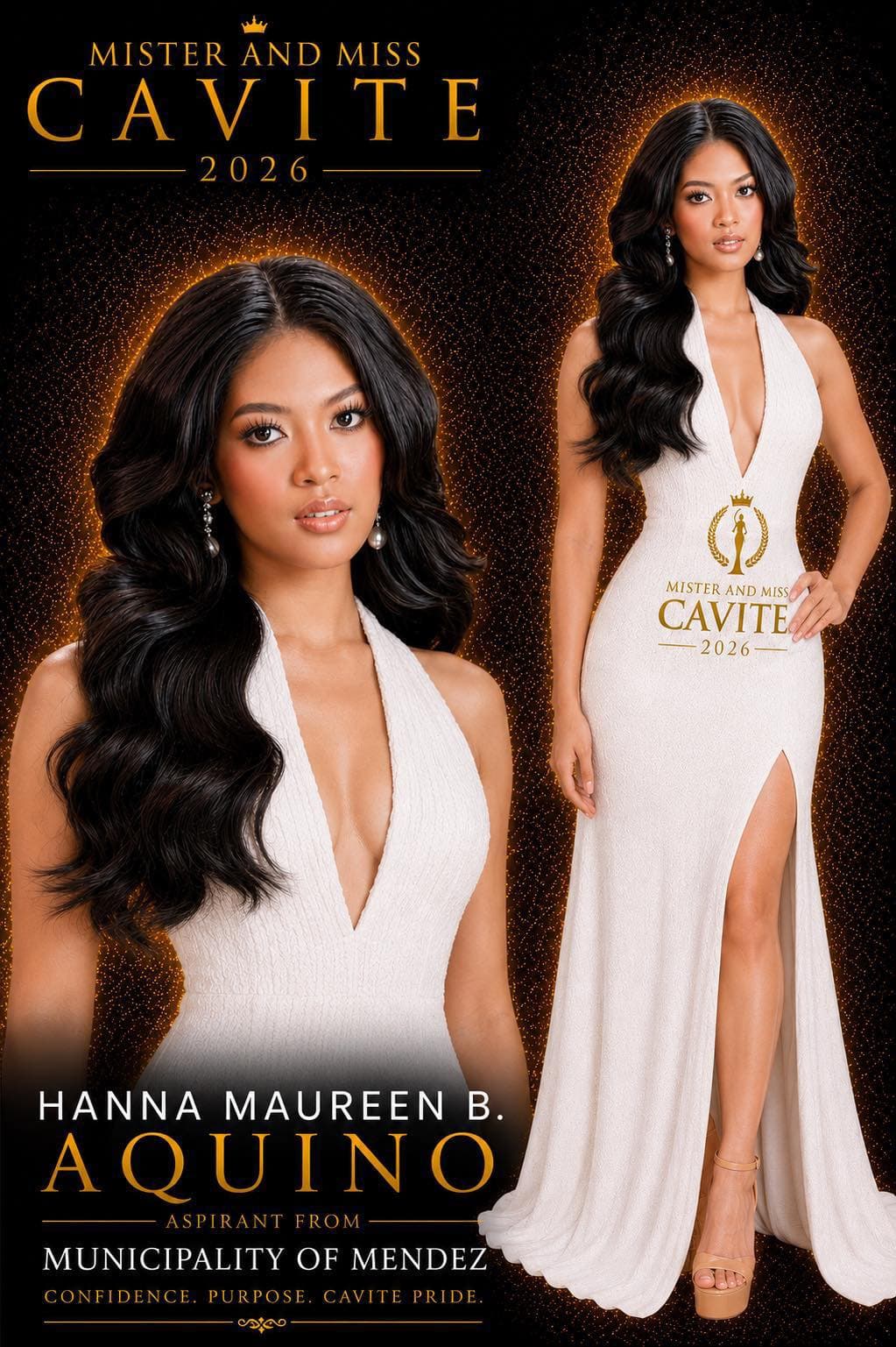 Portrait of Hanna Maureen B. Aquino, Miss Cavite candidate from Mendez