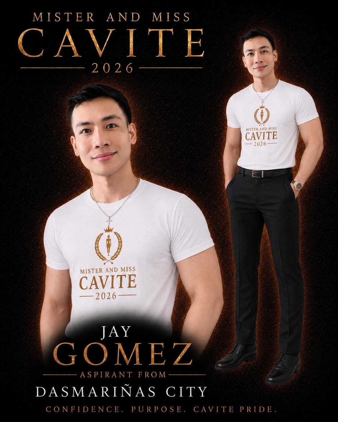 Portrait of Jay Gomez, Mister Cavite candidate from Dasmariñas