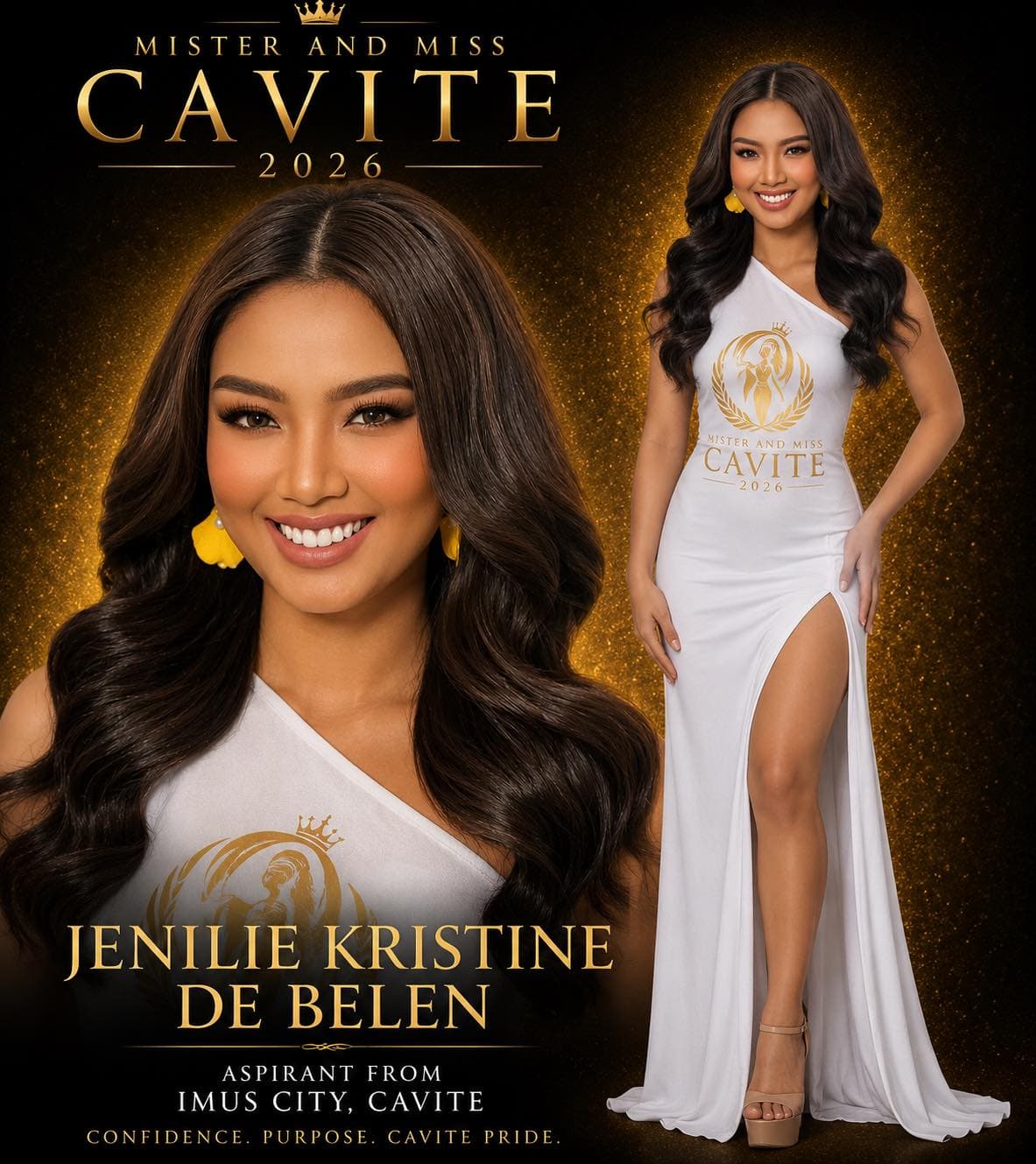 Portrait of Jenilie Kristine De Belen, Miss Cavite candidate from Imus
