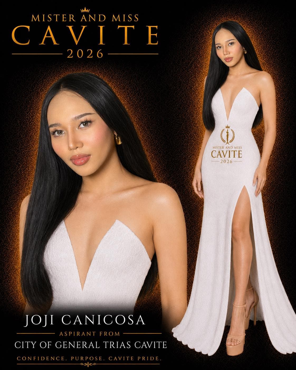 Portrait of Joji Canicosa, Miss Cavite candidate from General Trias