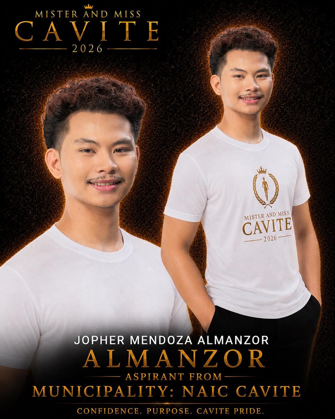 Portrait of Jopher Mendoza Almanzor, Mister Cavite candidate from Naic