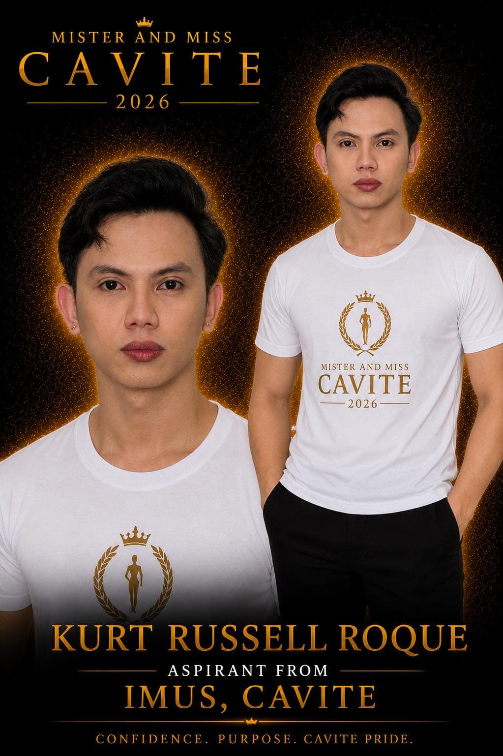 Portrait of Kurt Russell Roque, Mister Cavite candidate from Imus