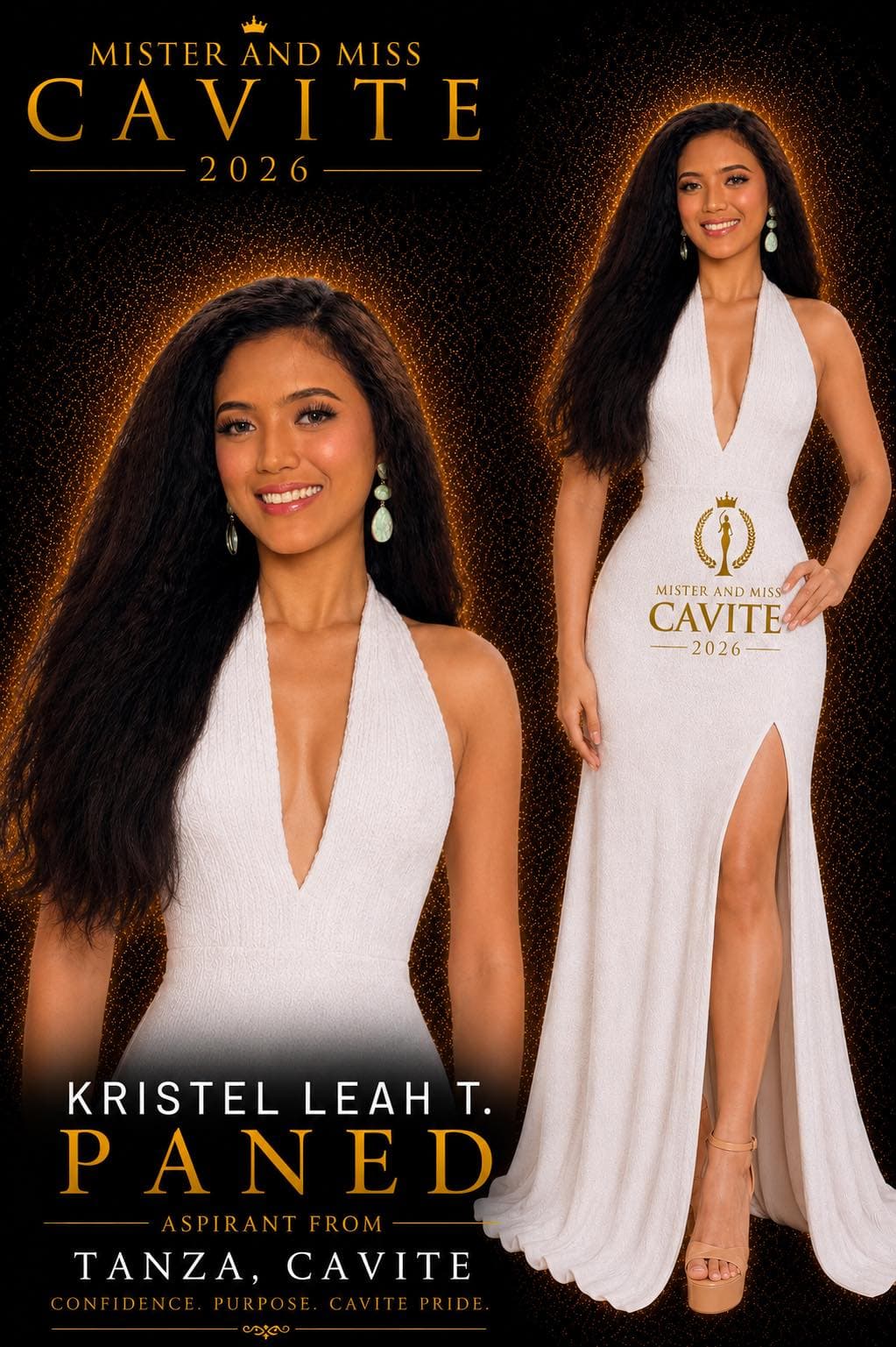 Portrait of Kristel Leah T. Paned, Miss Cavite candidate from Tanza