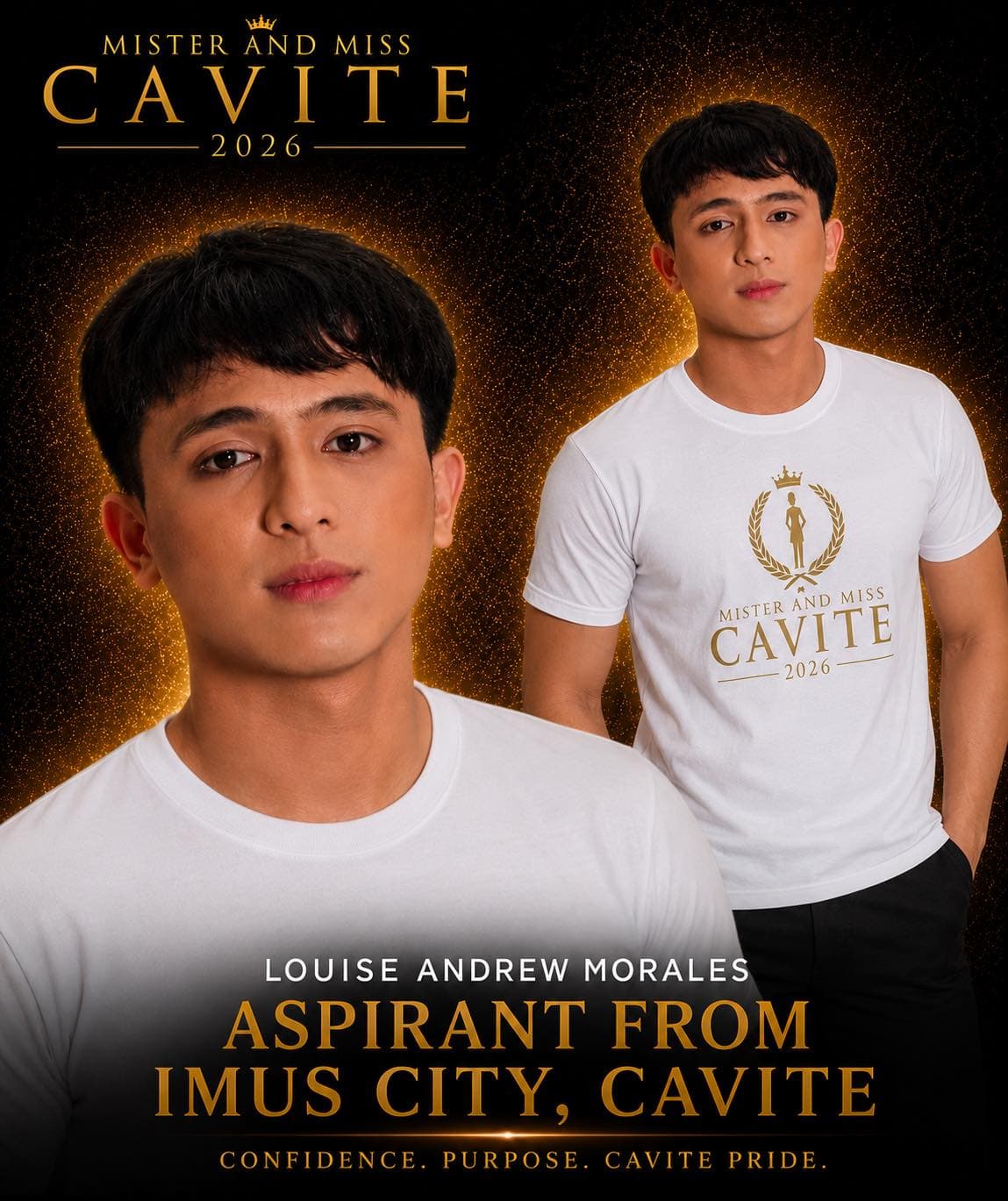 Portrait of Louise Andrew Morales, Mister Cavite candidate from Imus