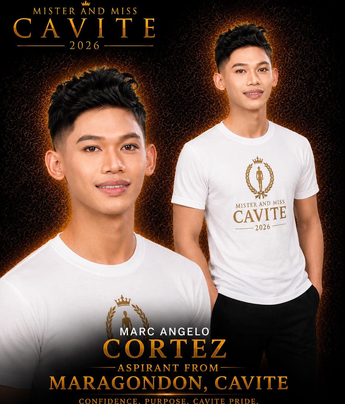 Portrait of Marc Angelo Cortez, Mister Cavite candidate from Maragondon
