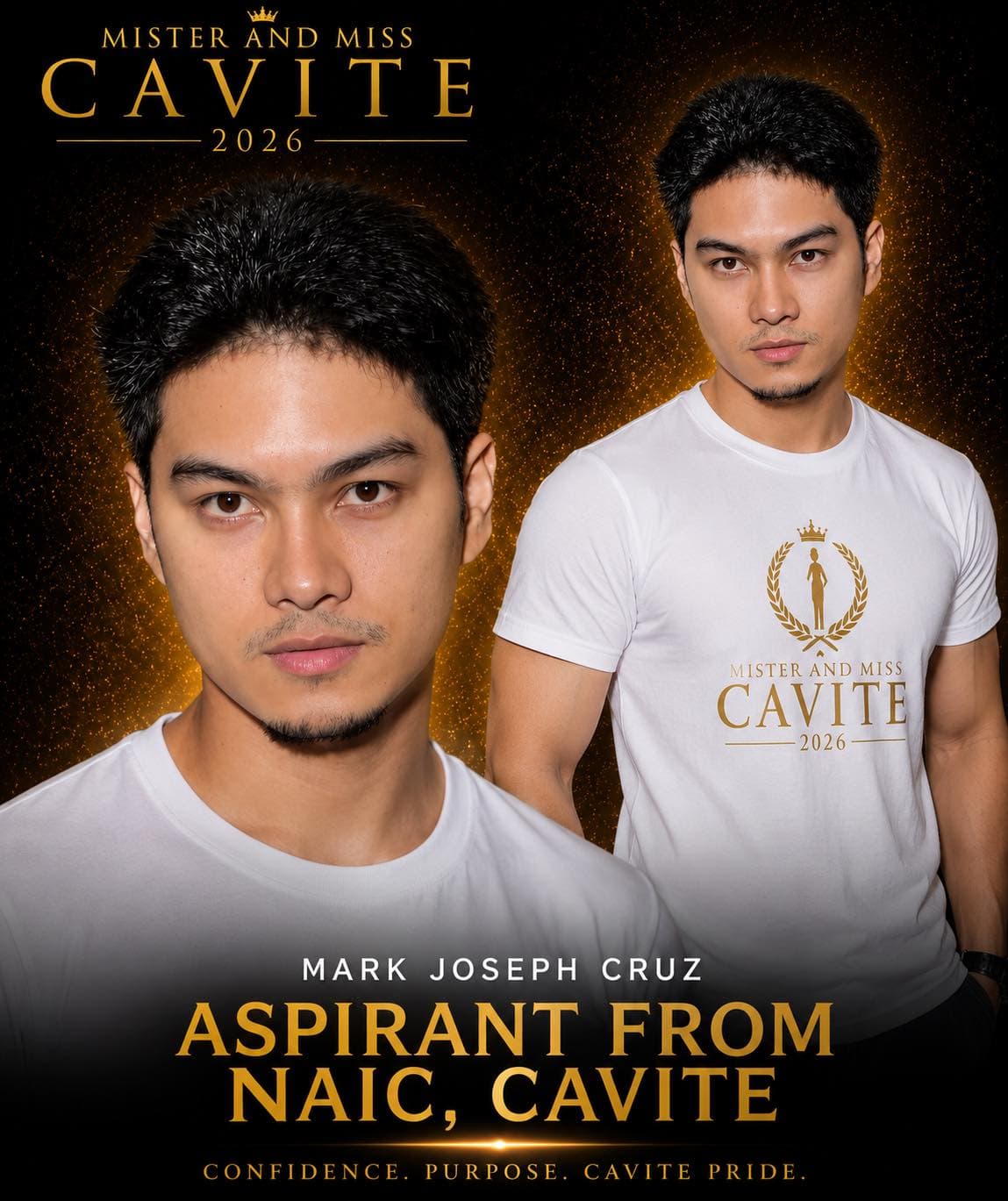 Portrait of Mark Joseph Cruz, Mister Cavite candidate from Naic