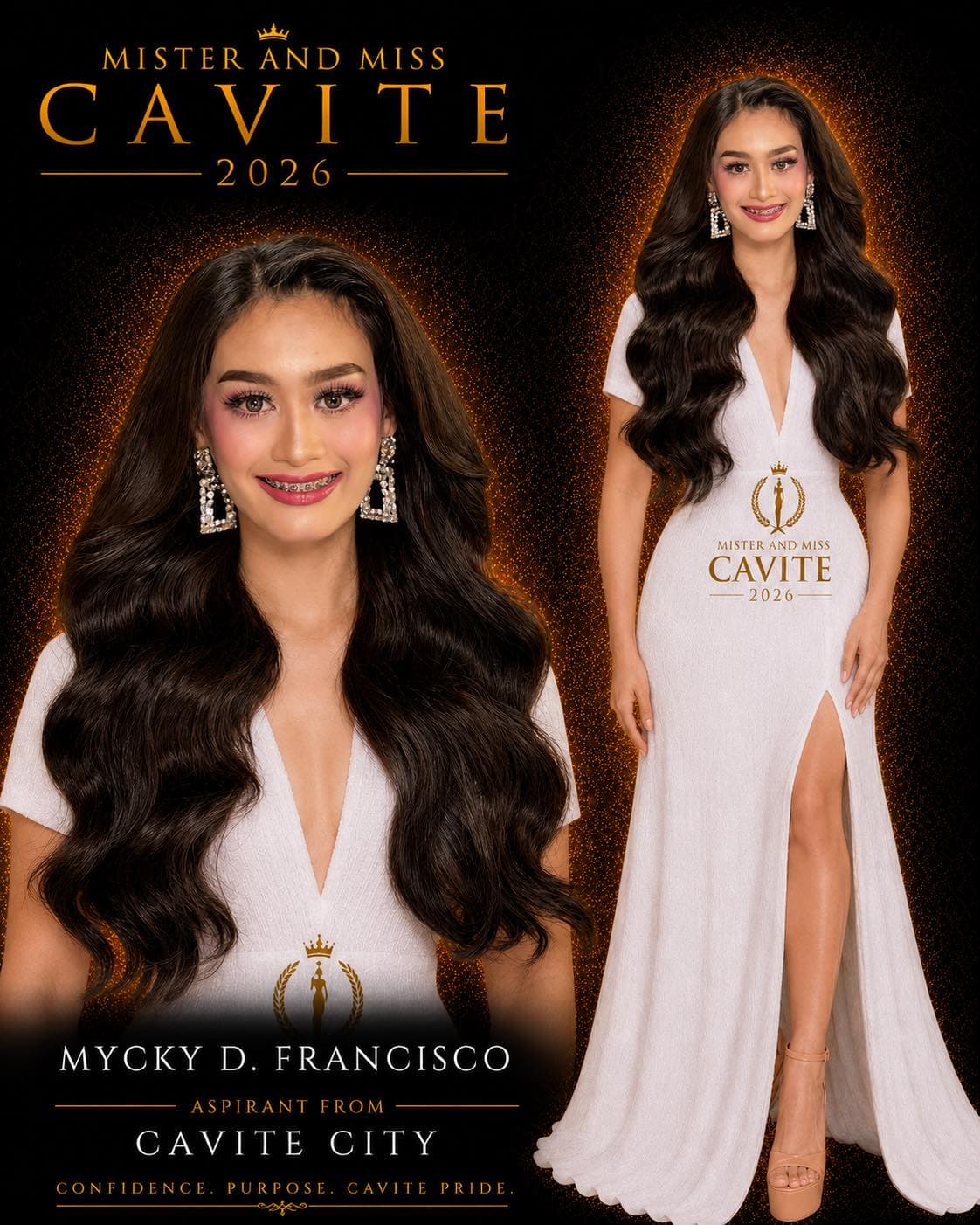 Portrait of Mycky D. Francisco, Miss Cavite candidate from Cavite City