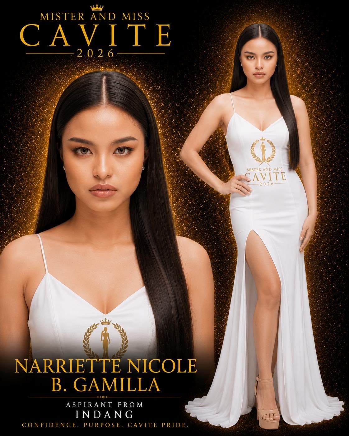 Portrait of Narriette Nicole B. Gamilla, Miss Cavite candidate from Indang