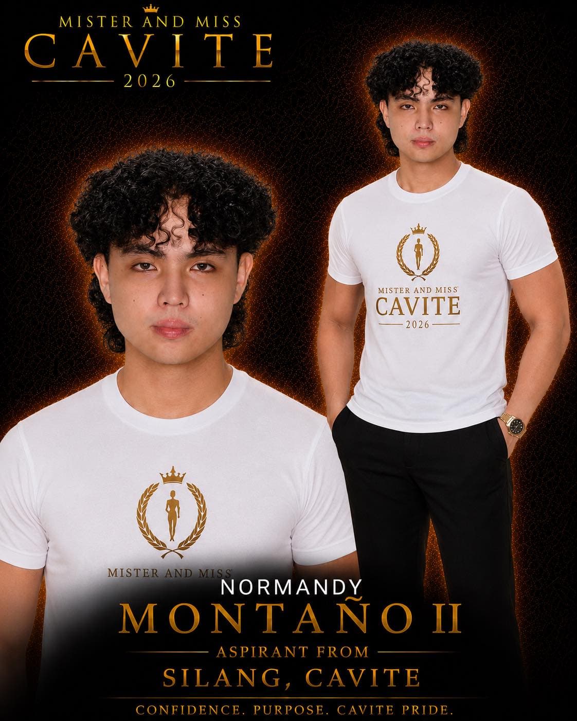 Portrait of Normandy Montaño II, Mister Cavite candidate from Silang