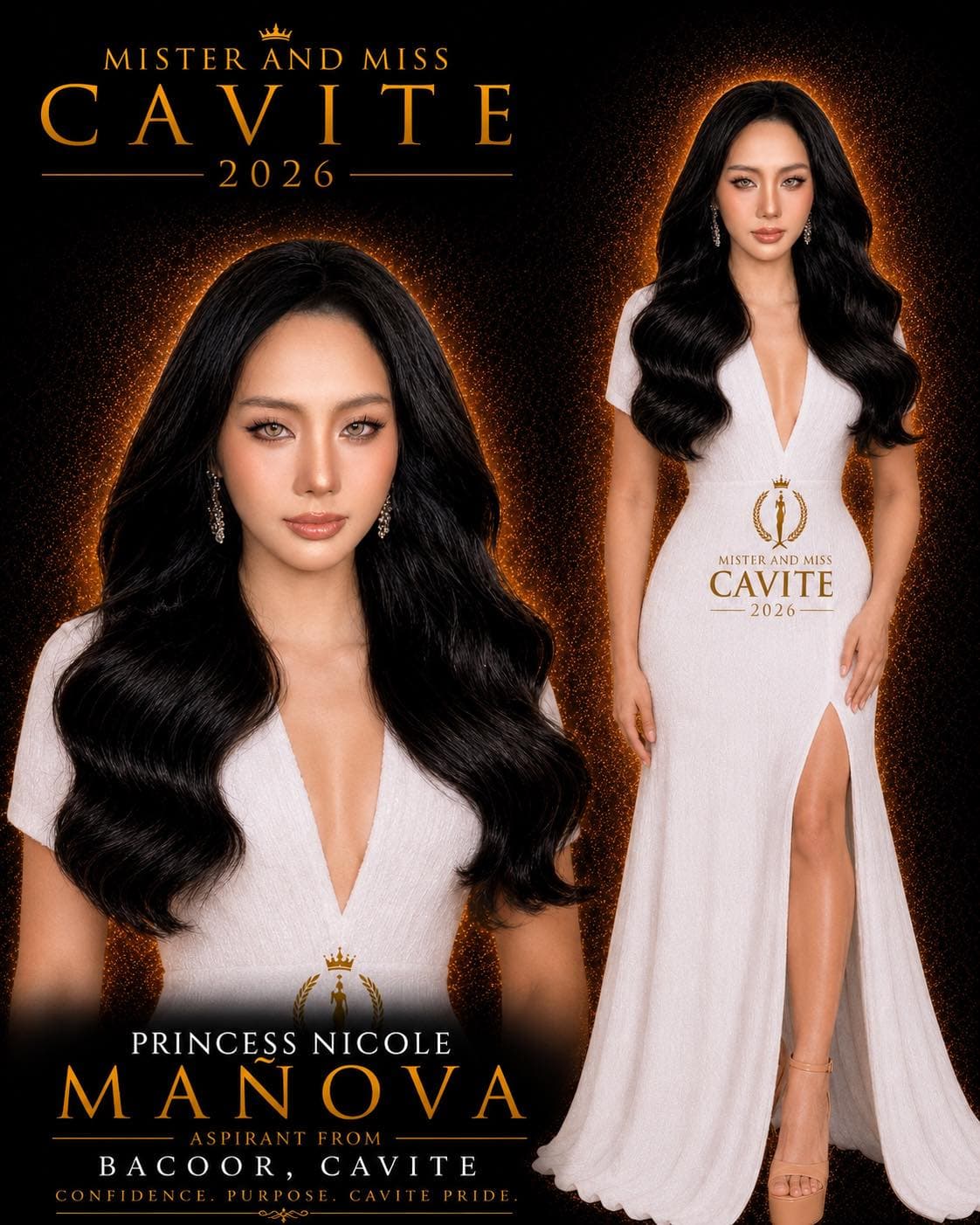 Portrait of Princess Nicole Mañova, Miss Cavite candidate from Bacoor