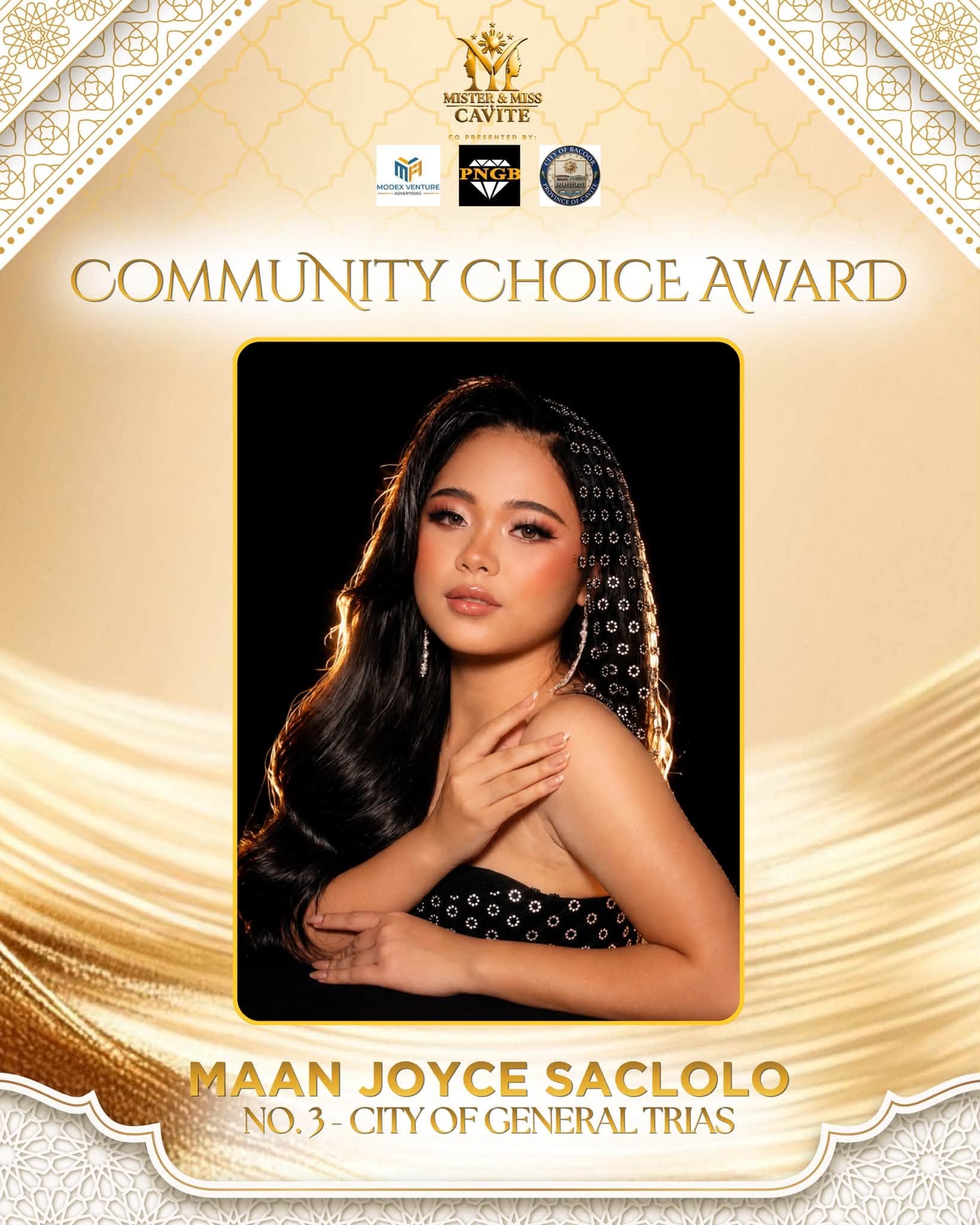Community Choice Award, Maan Joyce Puspos Saclolo
